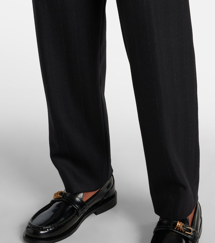 Modern Sophistication pinstripe wool pants