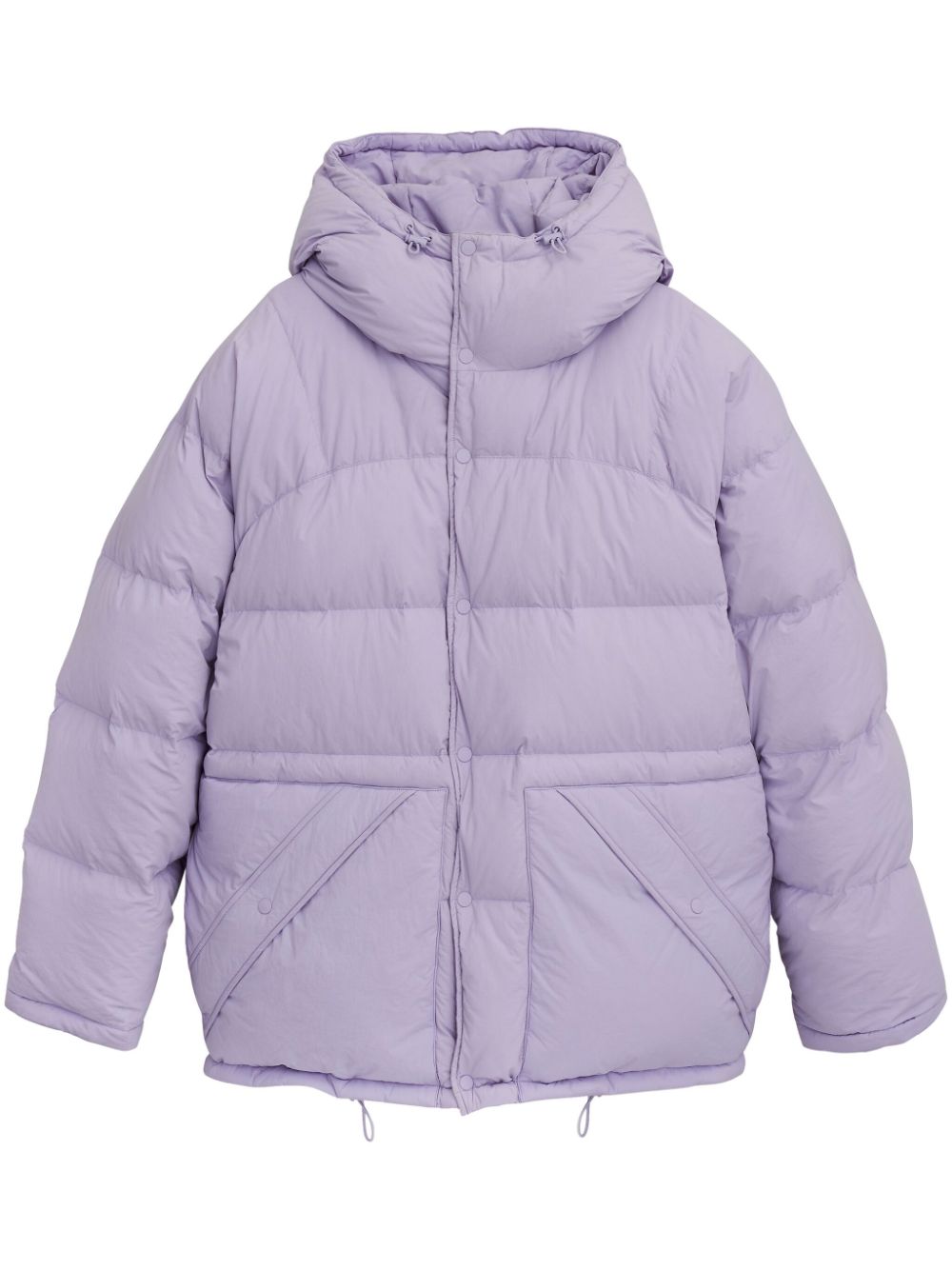 Padded hooded coat - Purple