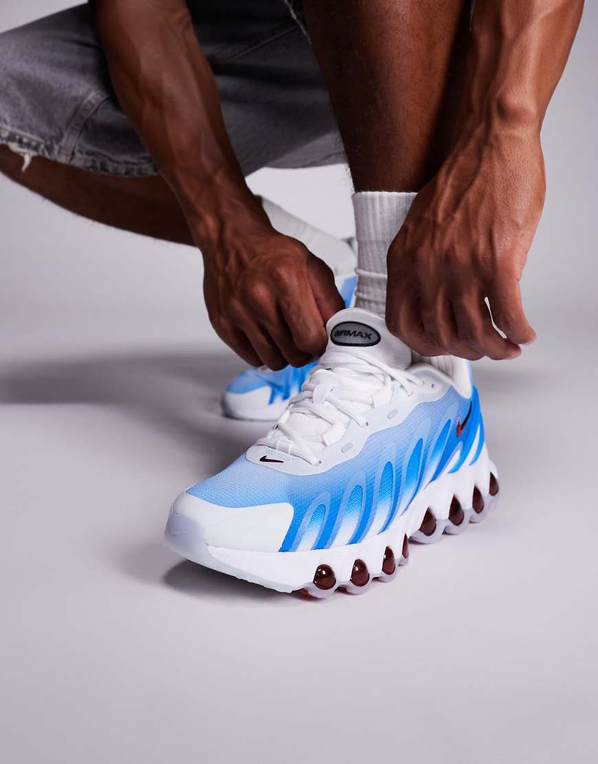 Air Max DN8 sneakers in white and blue
