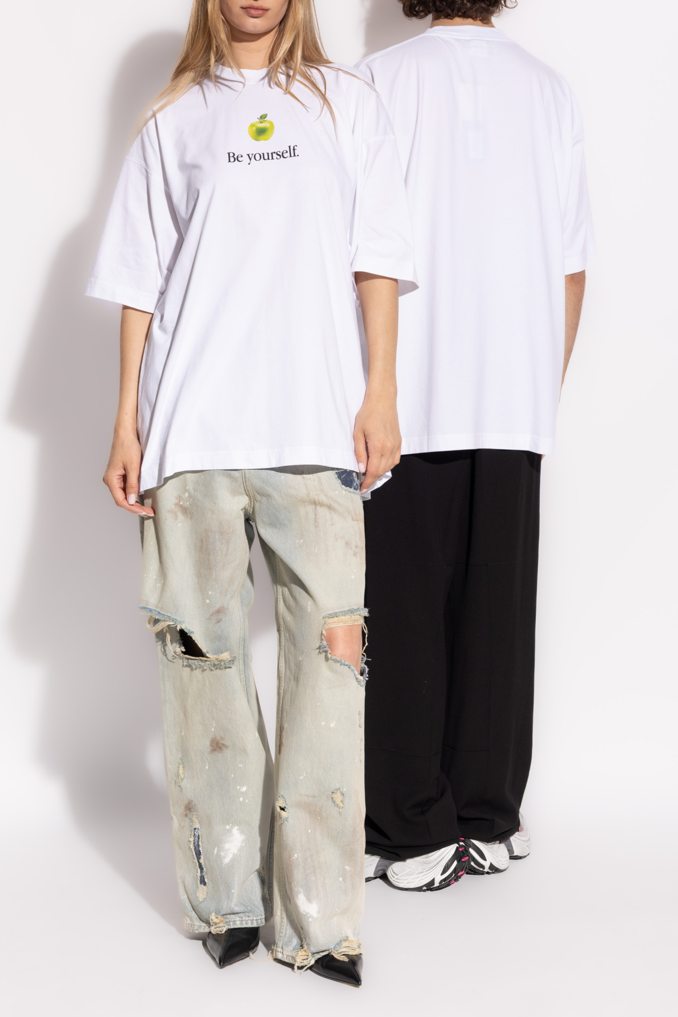 T-shirt With Print, Unisex, White