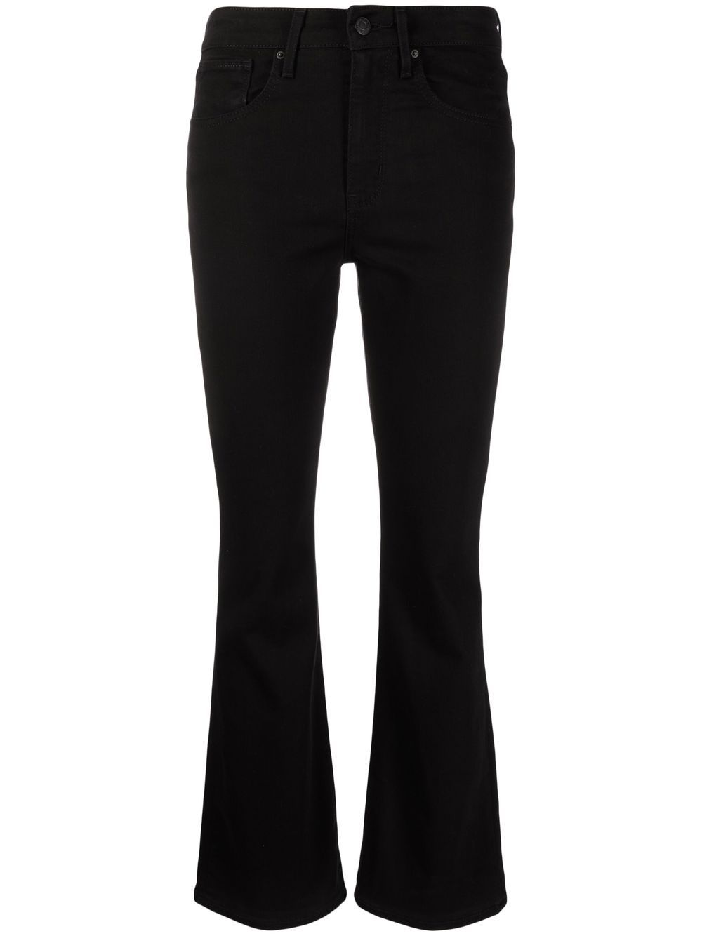 High-rise bootcut jeans - Black