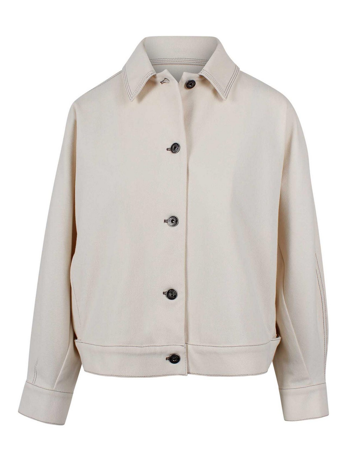 Denim-effect jersey overshirt