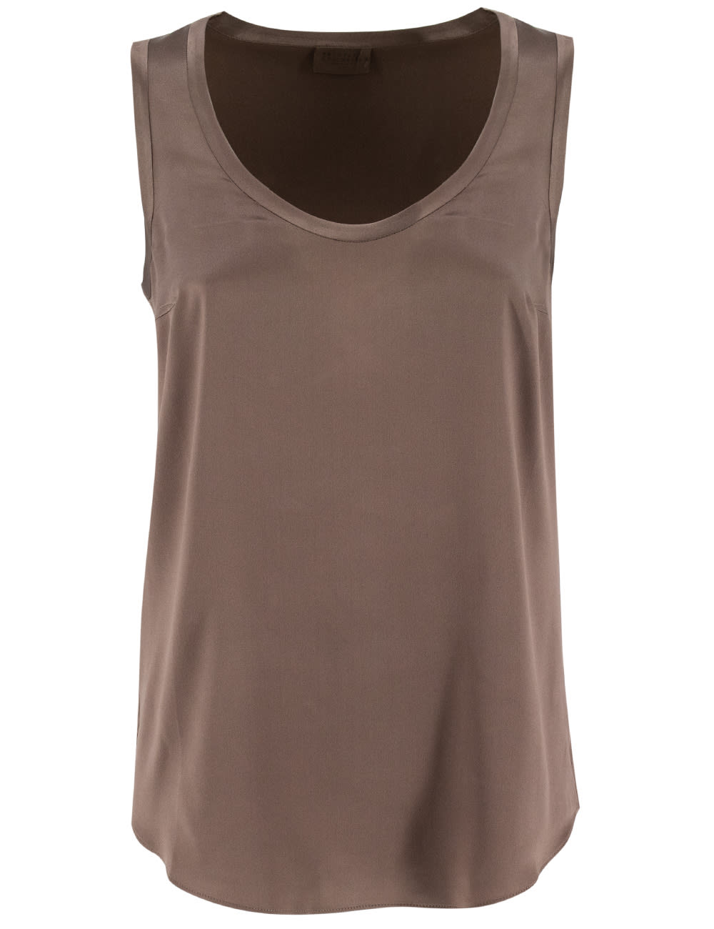 Satin top - Brown