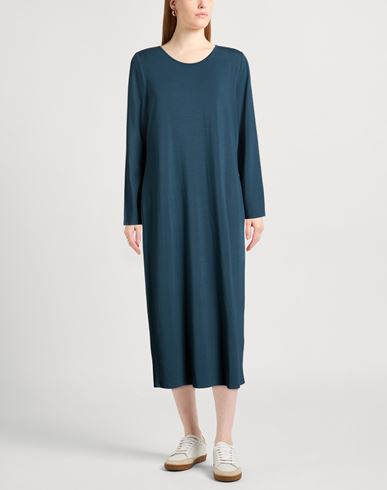 Woman Midi dress Deep teal Size M Tencel, Elastane