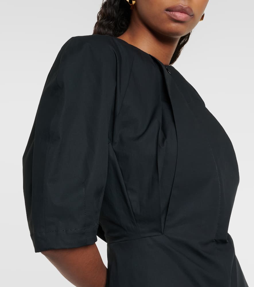 Georgia pleated cotton poplin top