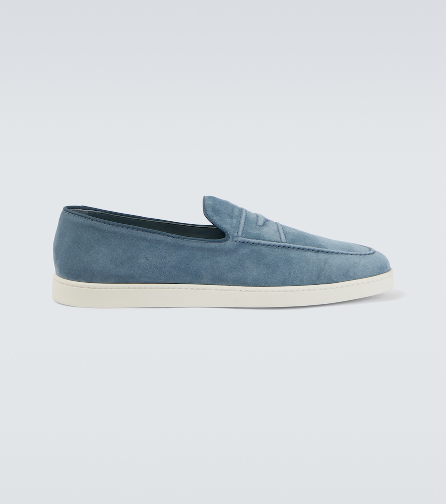 Pebbles suede penny loafers