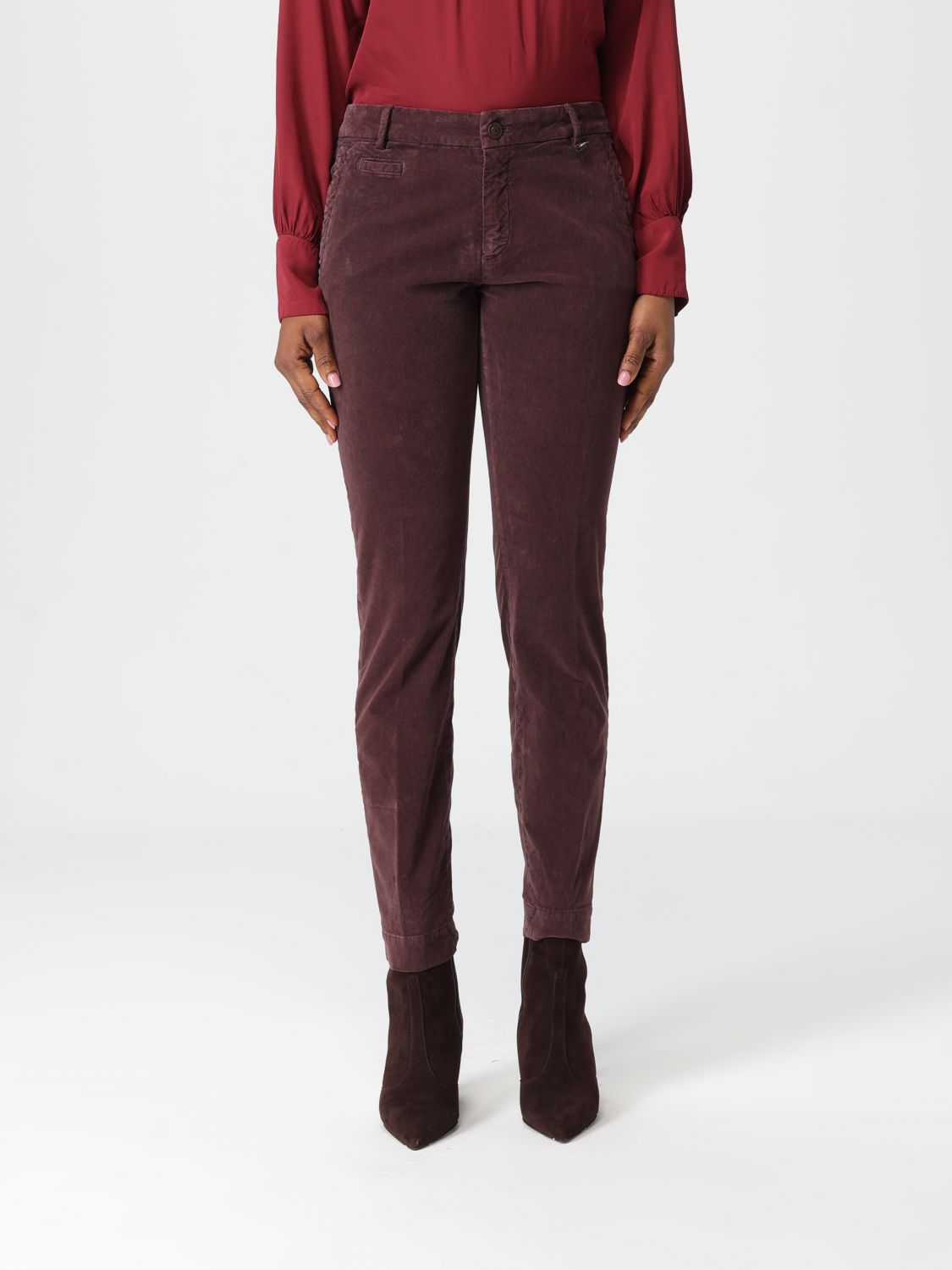 Pants Woman color Brown