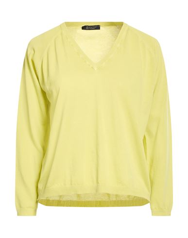 Woman Sweater Lime green Size 6 Cotton
