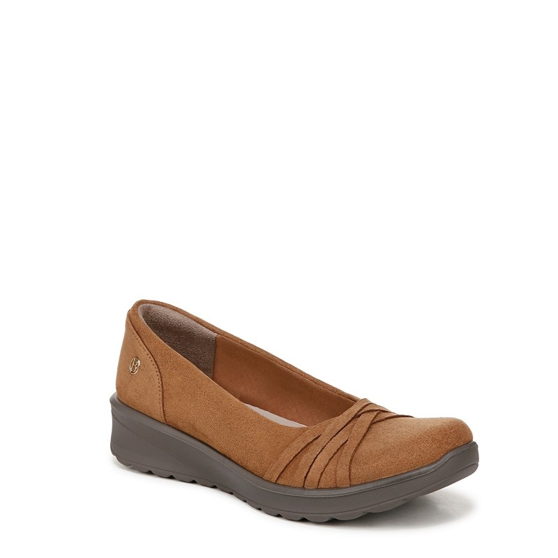 Women's Goody Slip On Shoes (Whiskey Tan Leather Fabric)