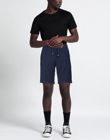 Man Shorts & Bermuda Shorts Midnight blue Size 38 Polyester, Viscose, Elastane