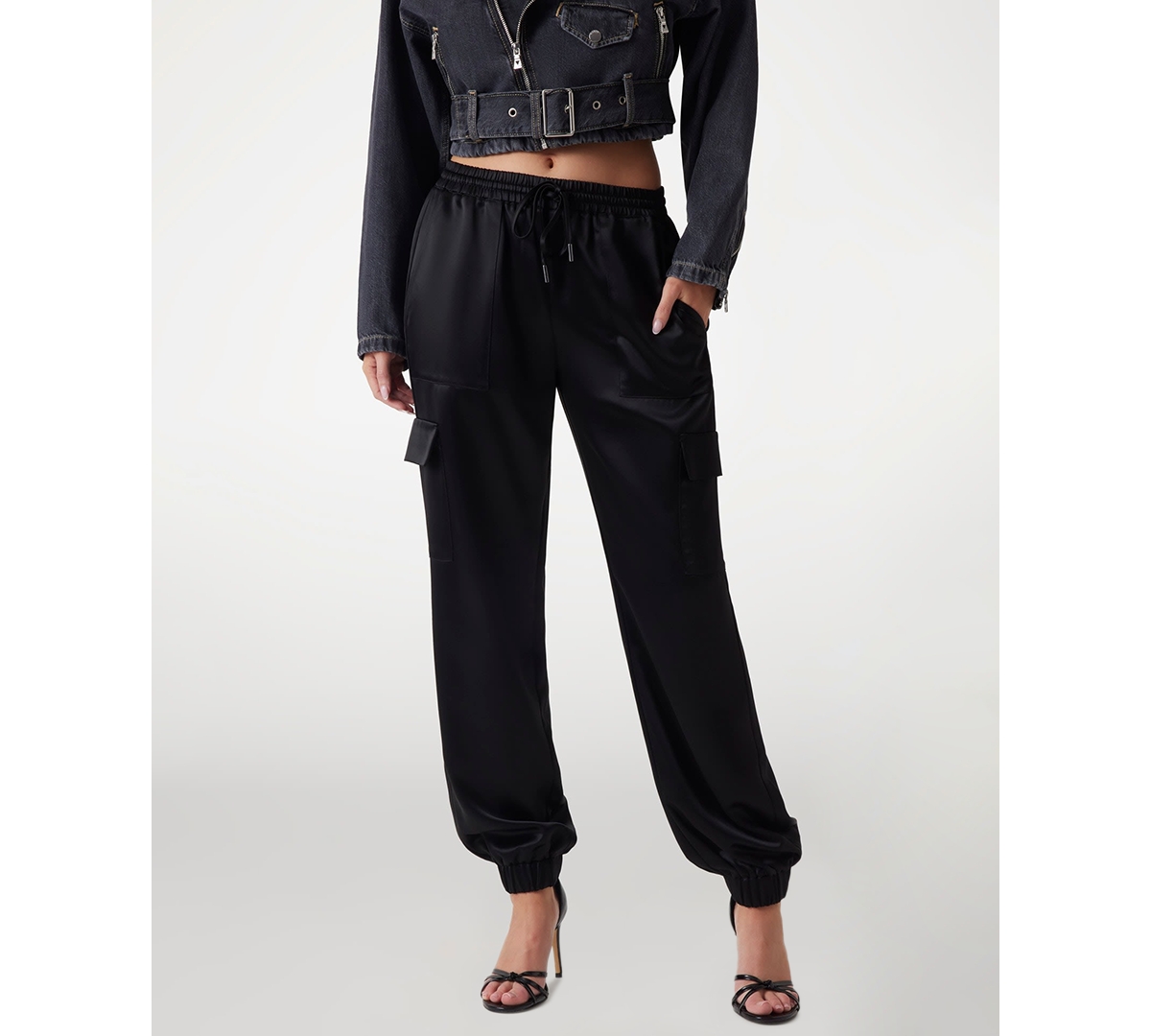 Women's Marzia Gathered Jogger Pants - Jet Black A996