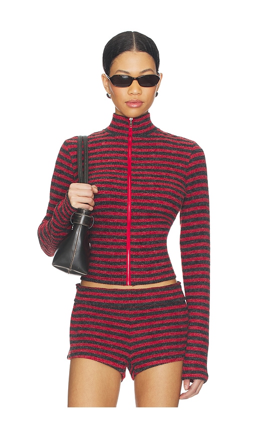 LIONESS Apex Jacket in Red,Black. - S also in XXS, XS, M, L