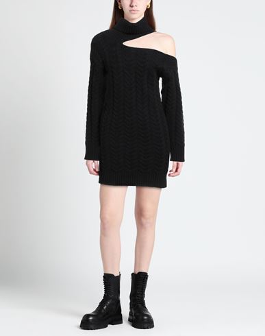 Woman Mini dress Black Size S Wool, Cashmere