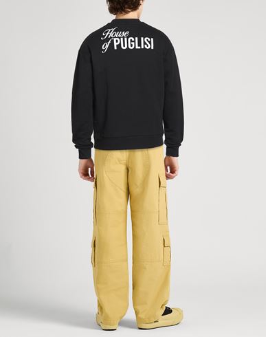 Man Sweatshirt Black Size M Cotton