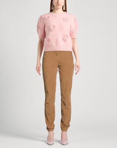 Woman Pants Camel Size 12 Cotton, Elastane