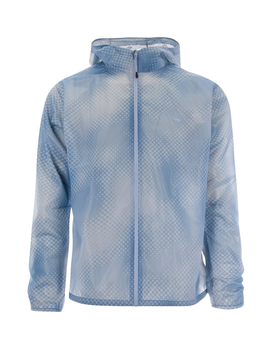 Blue Hooded Jacket