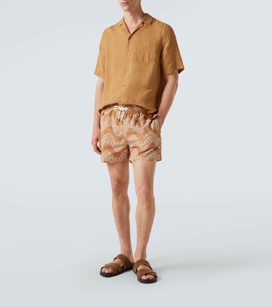 Angelo linen bowling shirt
