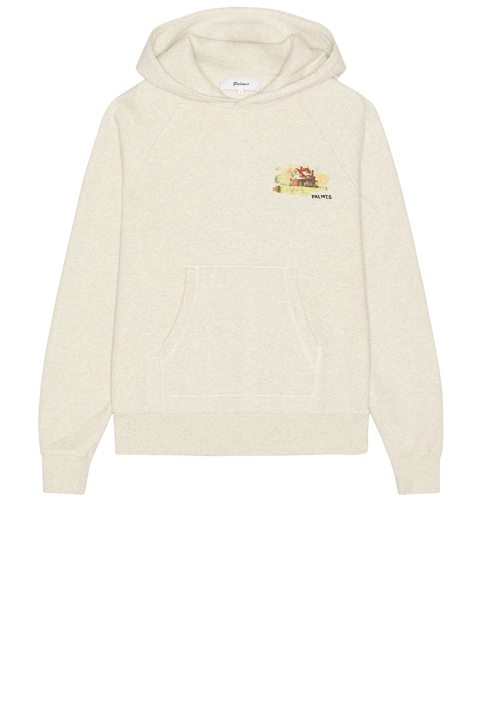 Palmes Porch Hooded Sweatshirt in Oatmeal - Cream. XL also in L