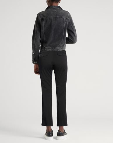 Woman Pants Black Size 30 Cotton, Elastane