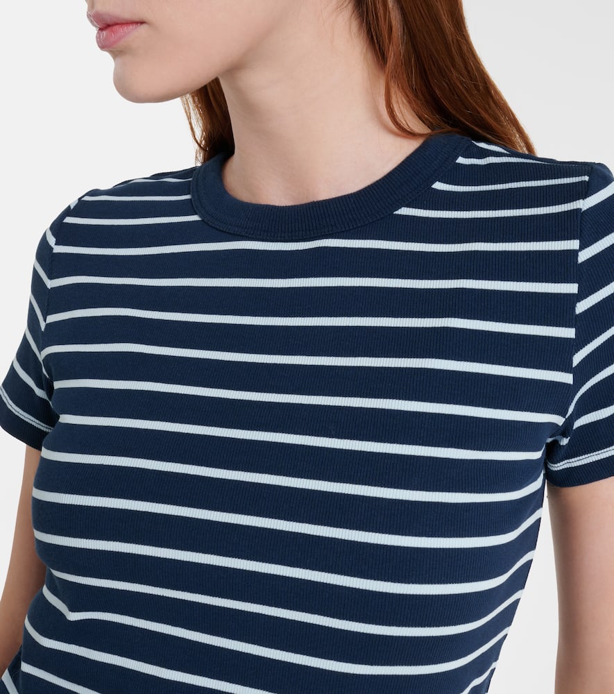 Brenda striped cotton-blend T-shirt
