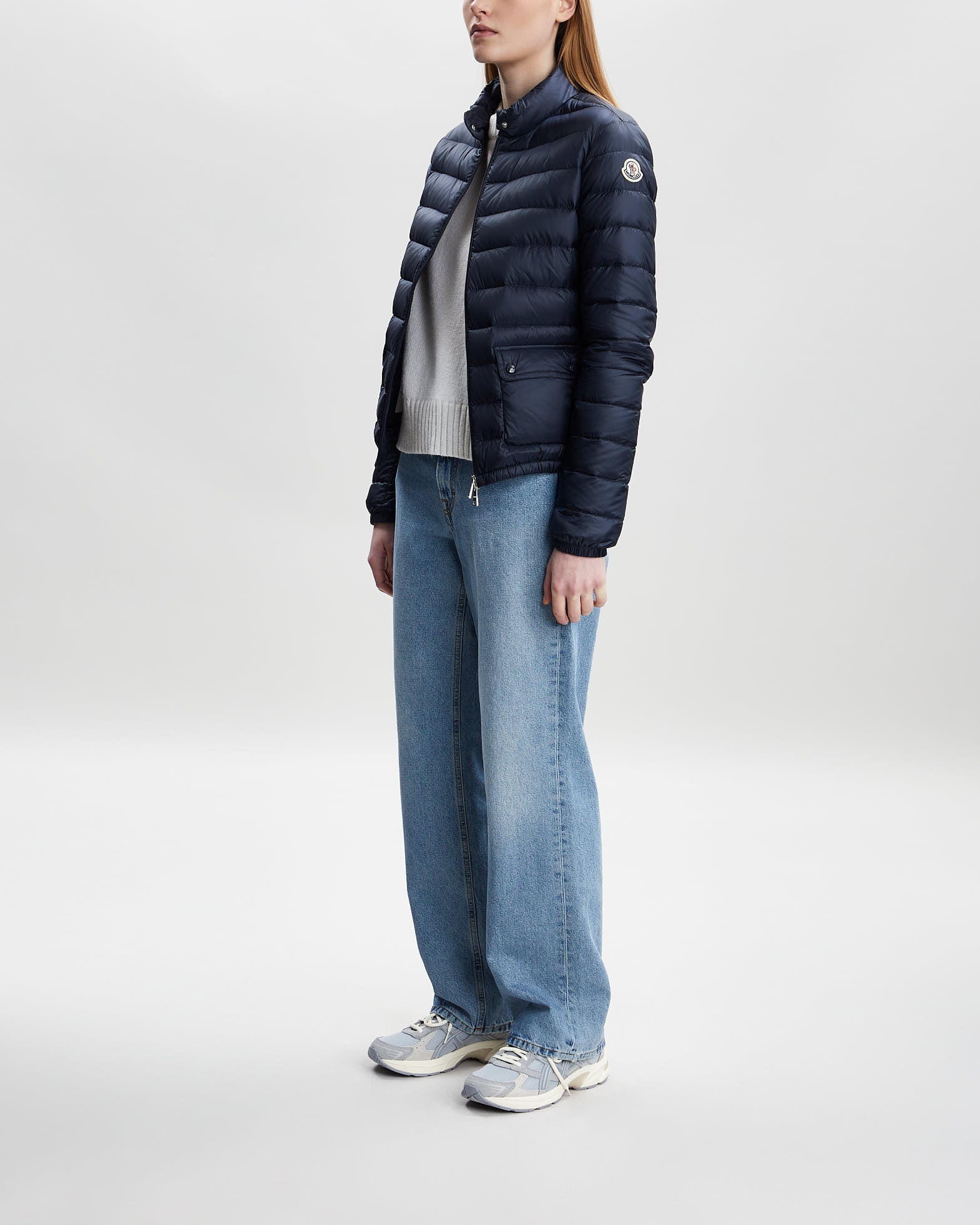 Moncler Jacka Lans Giubbotto Down Jacket Navy MONCLER