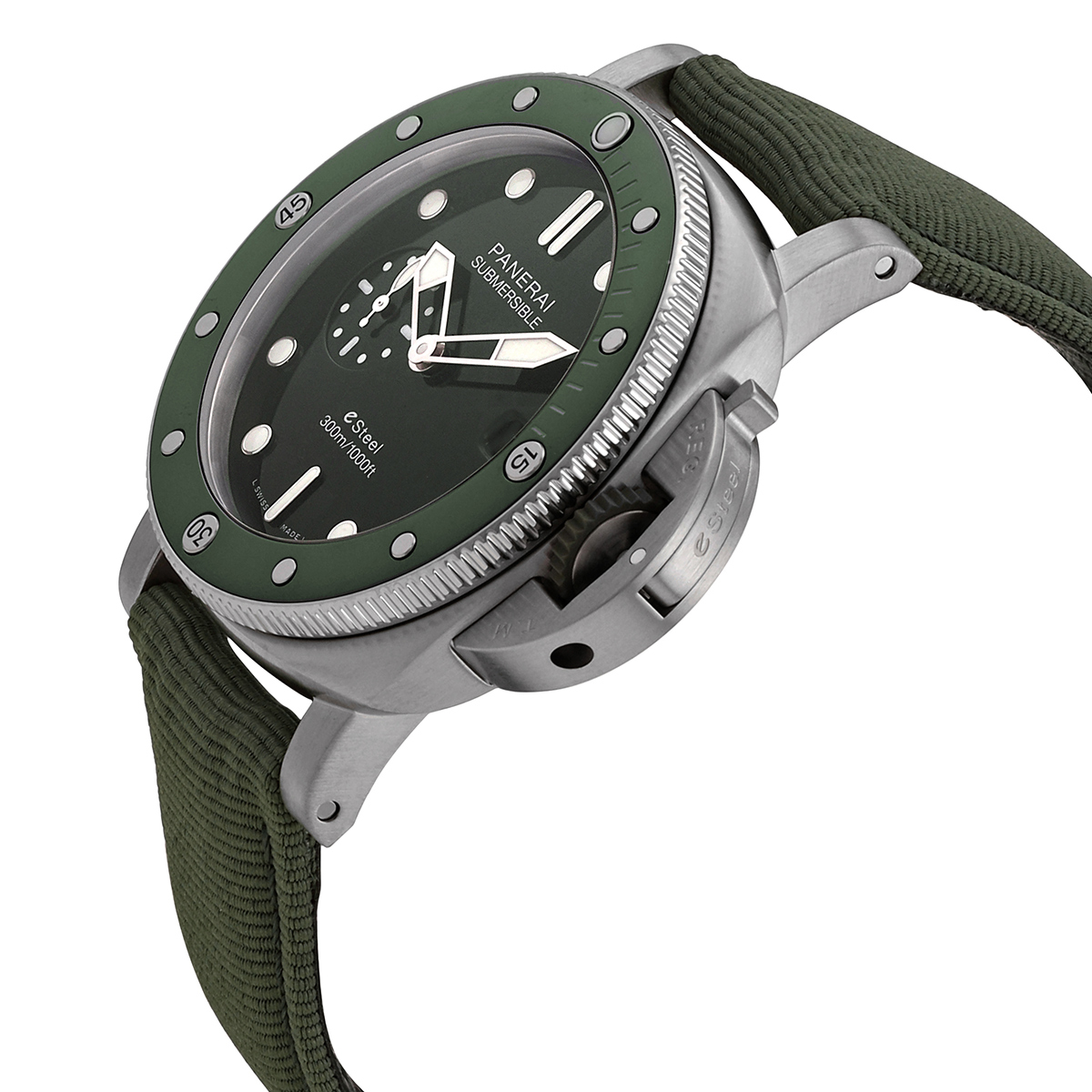 Pre-owned Submersible QuarantaQuattro eSteel Automatic Mens Watch PAM01287