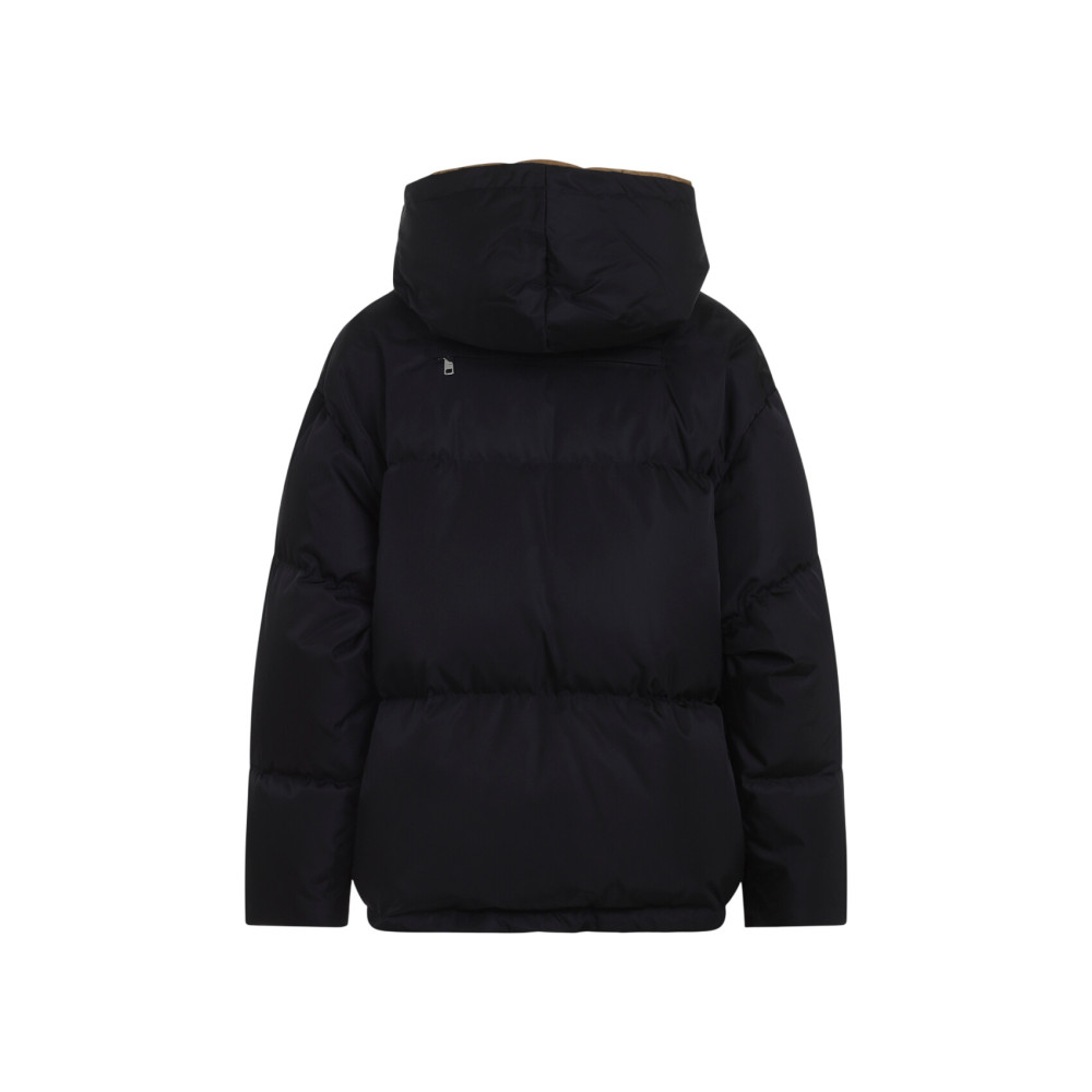 Black Logo Hood Jacket