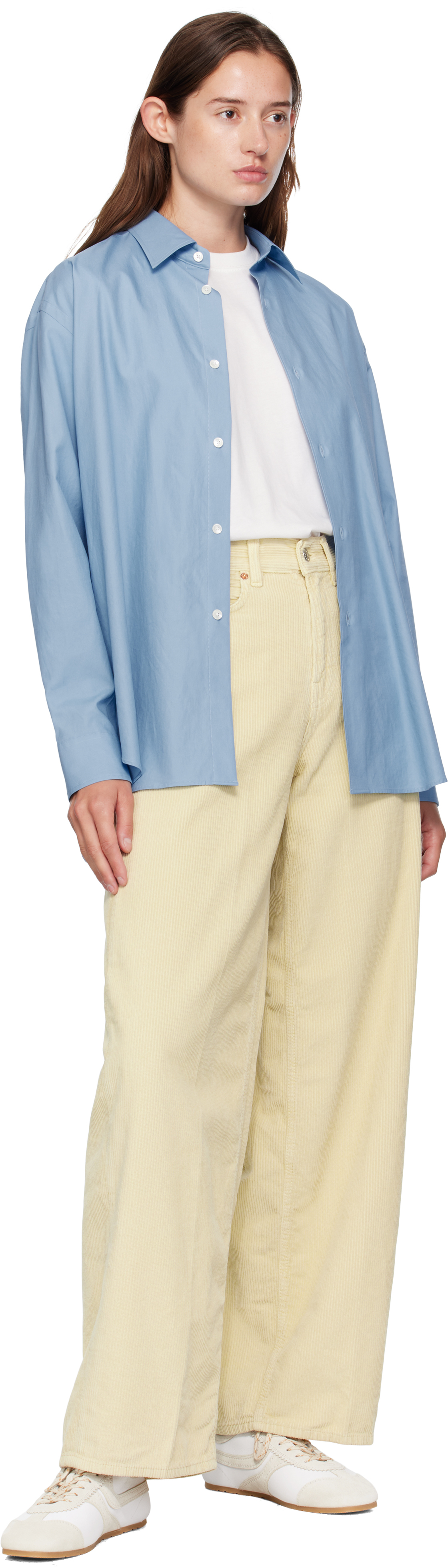 Beige Loose Roomy Trousers