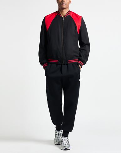 Man Jacket Black Size 38 Wool, Silk, Cotton, Polyamide, Elastane