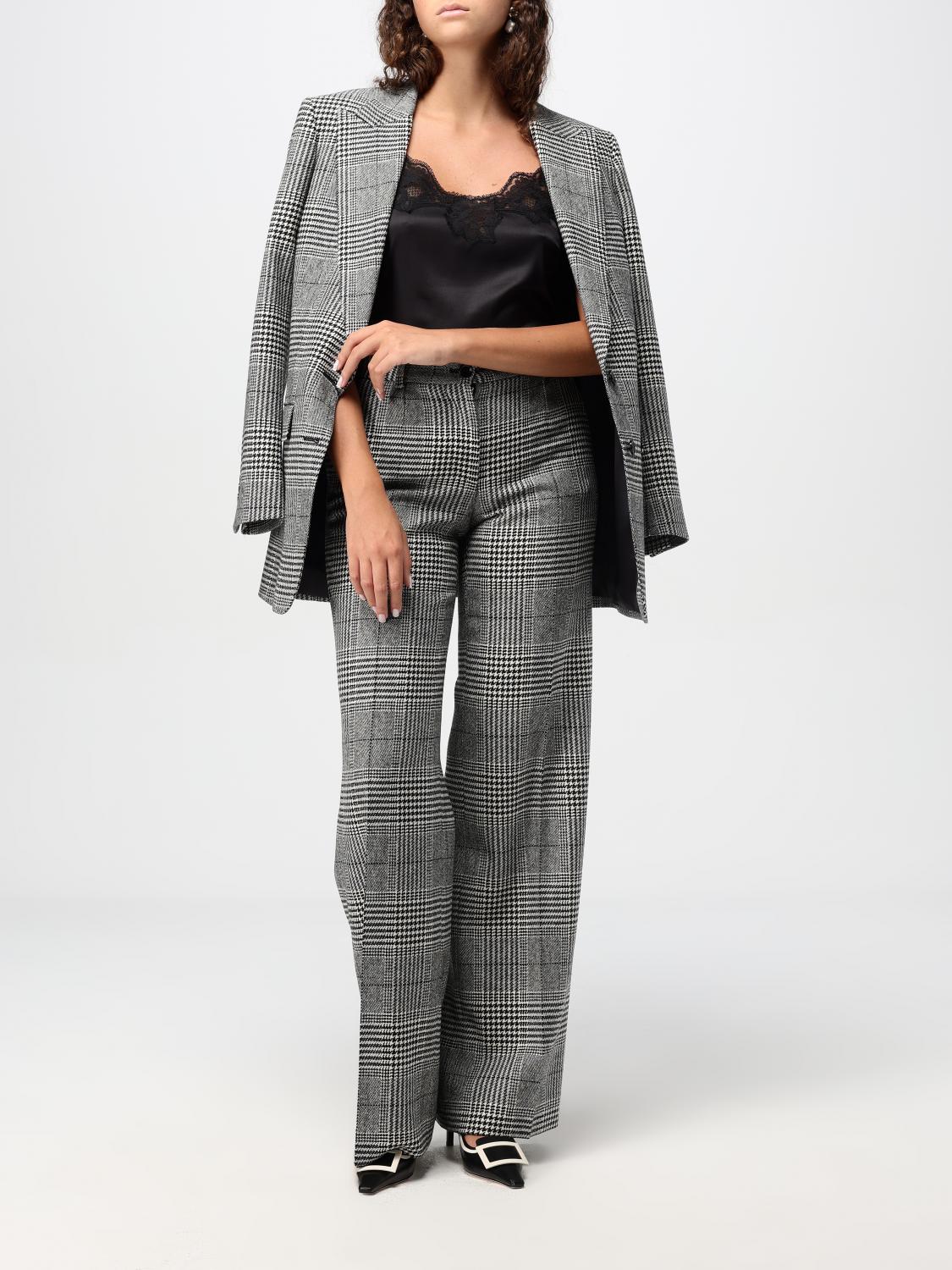 Tartan check trousers - Grey
