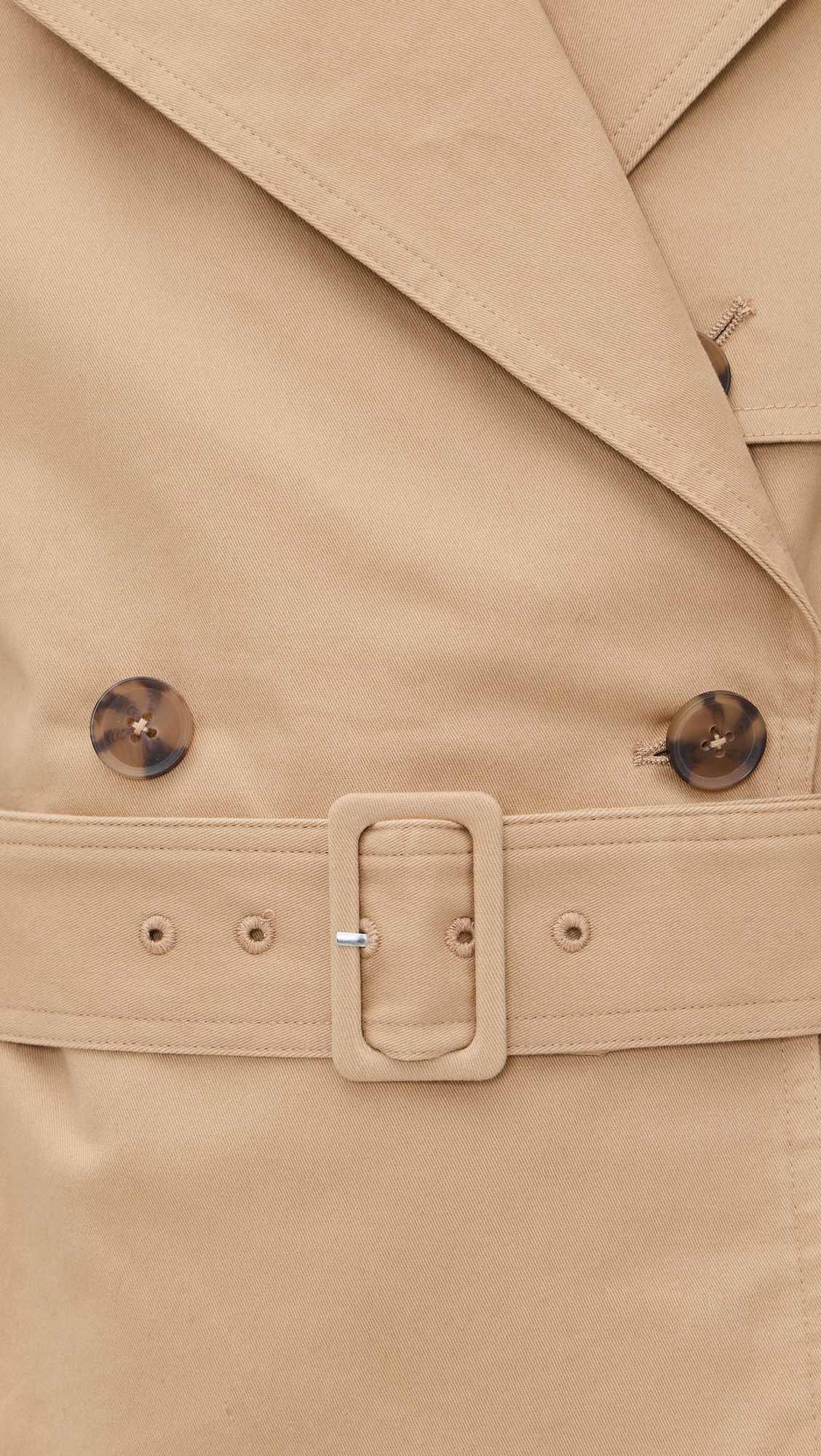 Cropped Trench Jacket Sandy Fawn