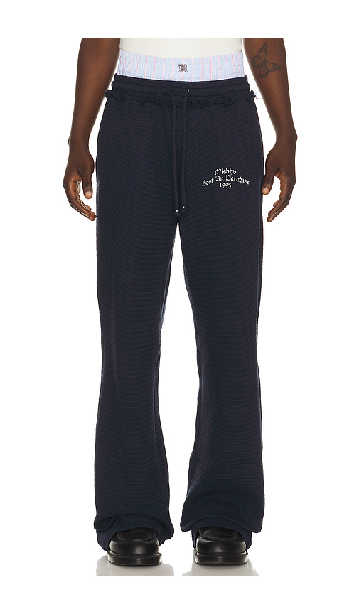 MISBHV 2in1 Stripe Sweatpants in Navy. - XL/1X also in L