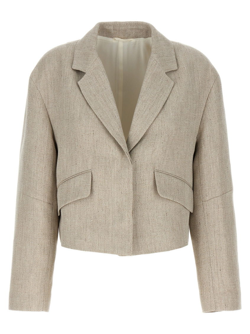 Monili bead-embellished blazer - Neutrals