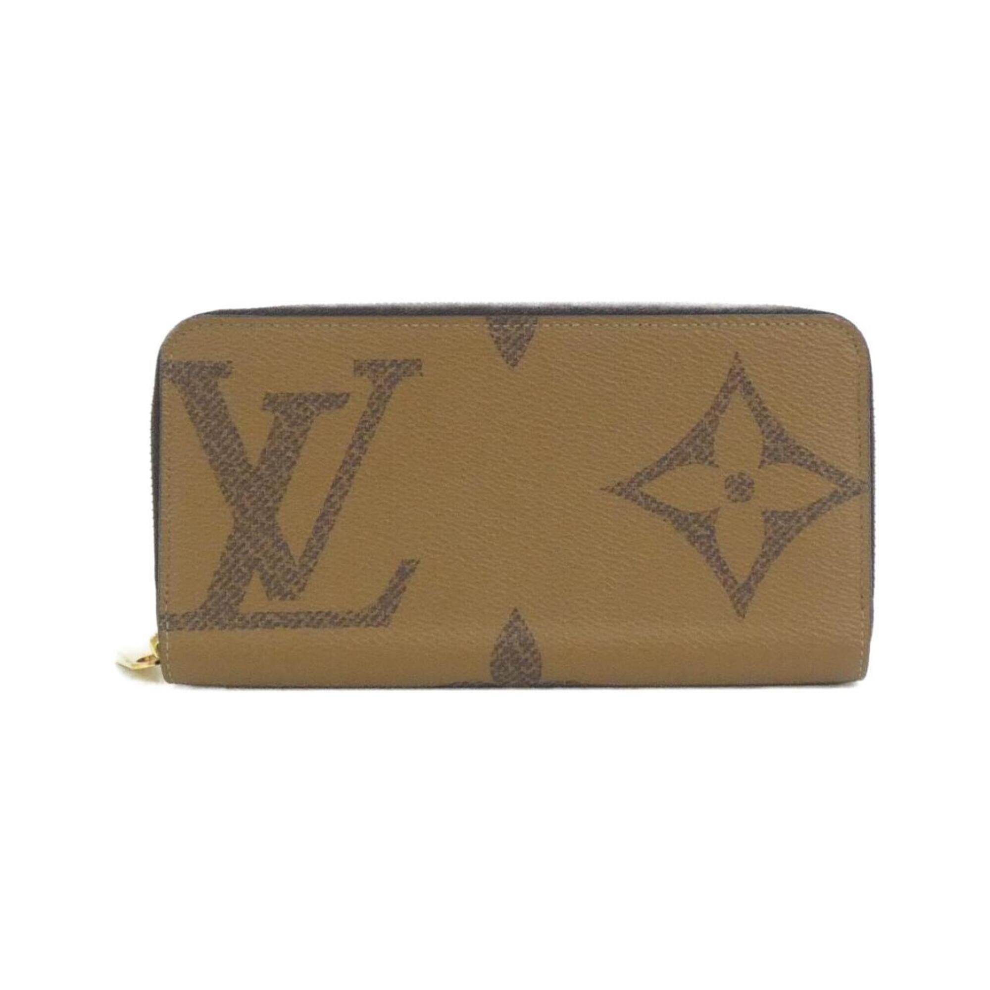 Louis Vuitton Marron Coated Canvas Long Wallet Bi-Fold Pre-Owned