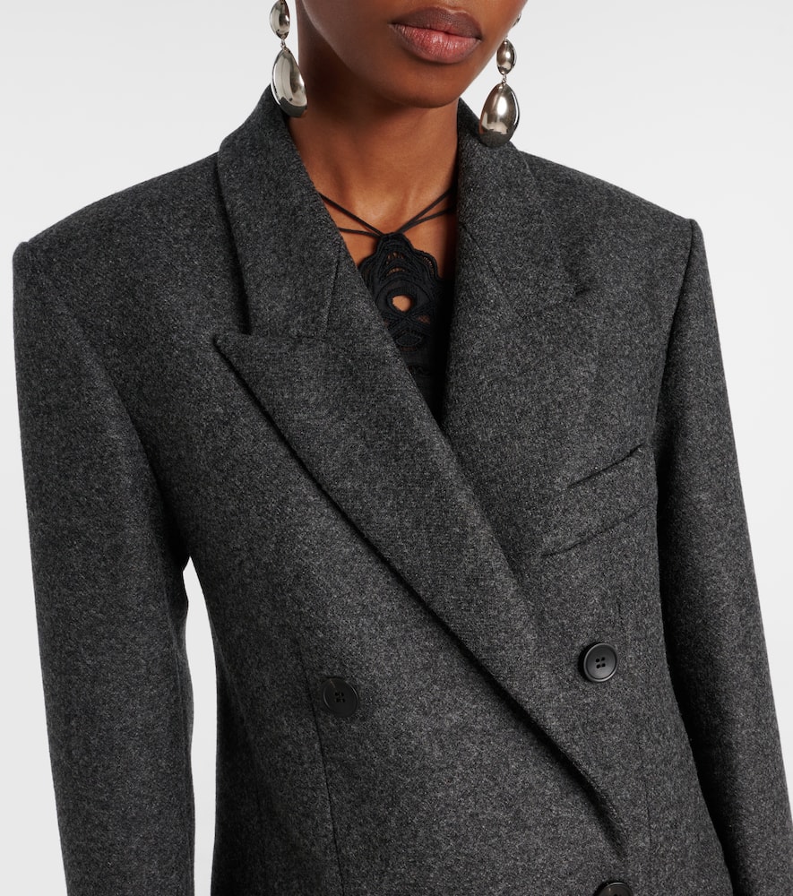 Irene double-breasted virgin wool coat