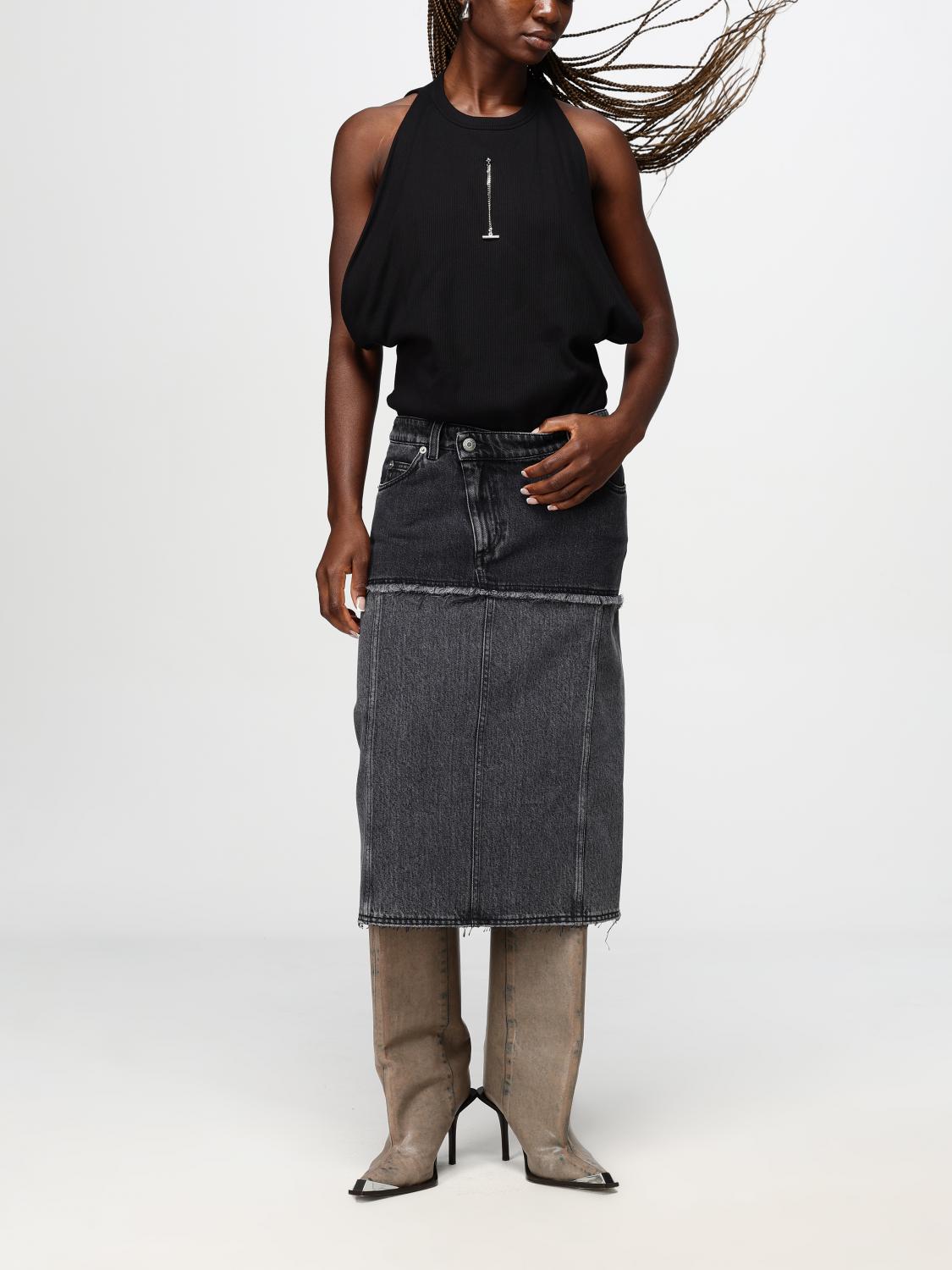 Skirt Woman color Black