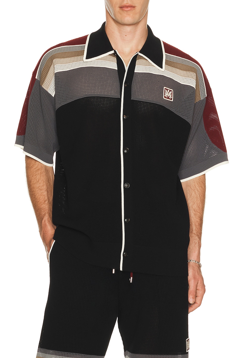 Amiri MA Sport Shirt in Black - Black. S also in XL/1X