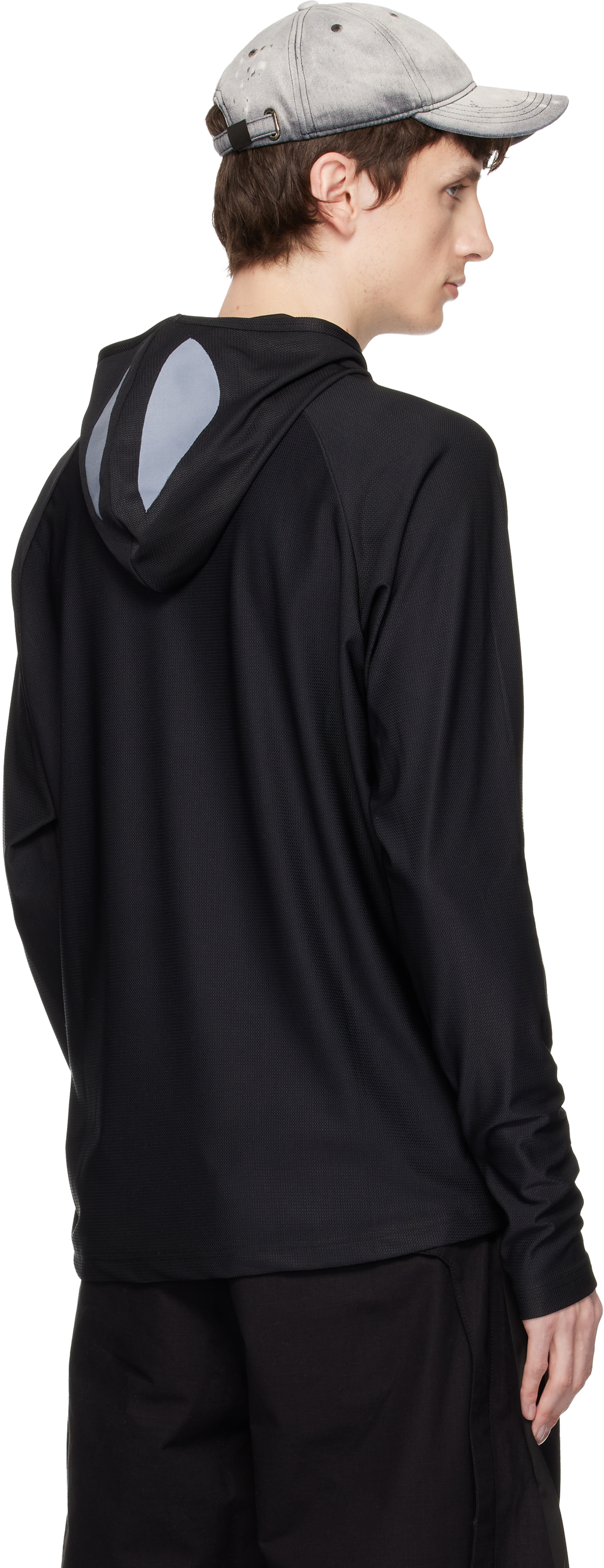 Black Emishi Long Sleeve Hoodie