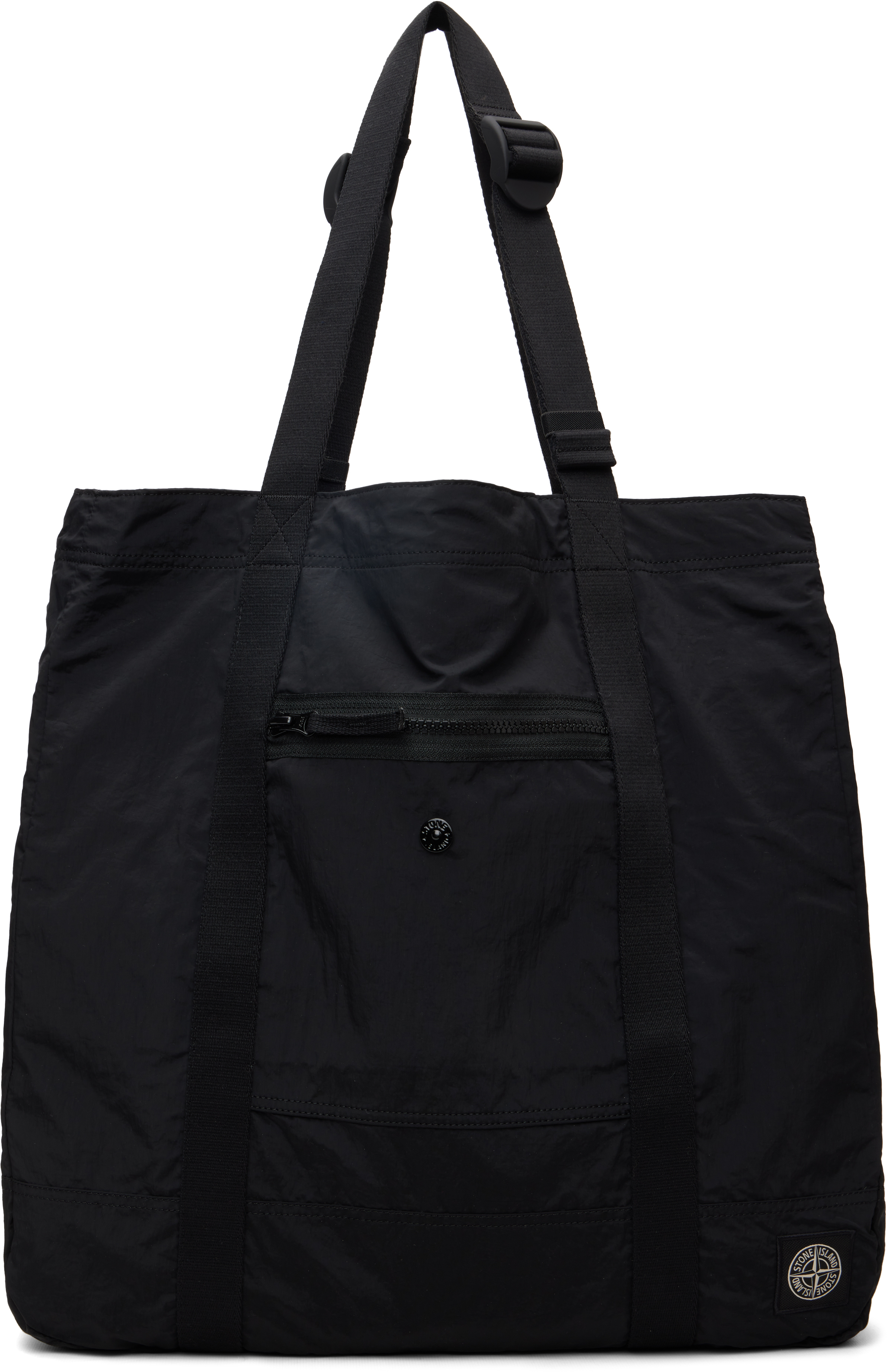 Black 9200012 Coated Nylon Metal ECONYL Tote