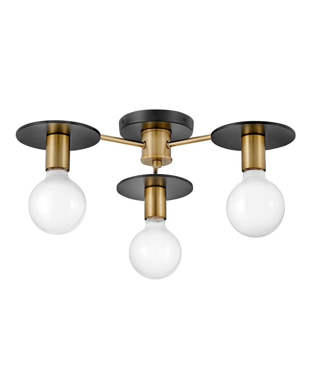 Bobbie 3-Light Chandelier in Lacquered Bra