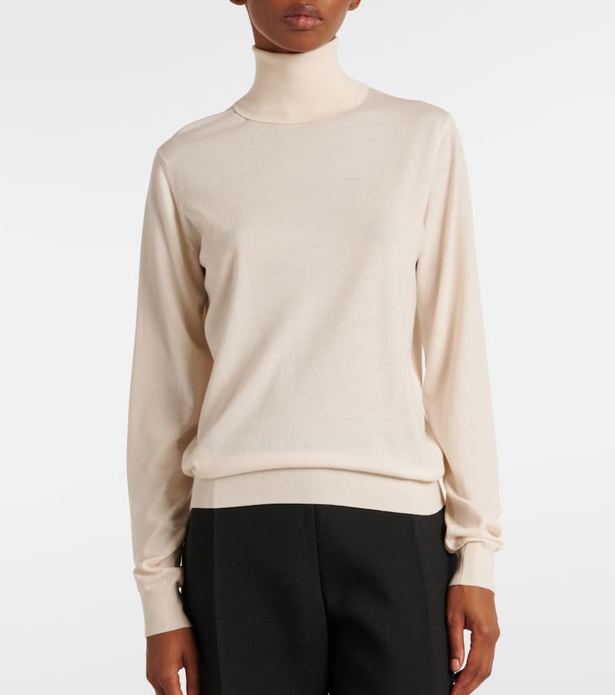 Heva wool jersey turtleneck sweater