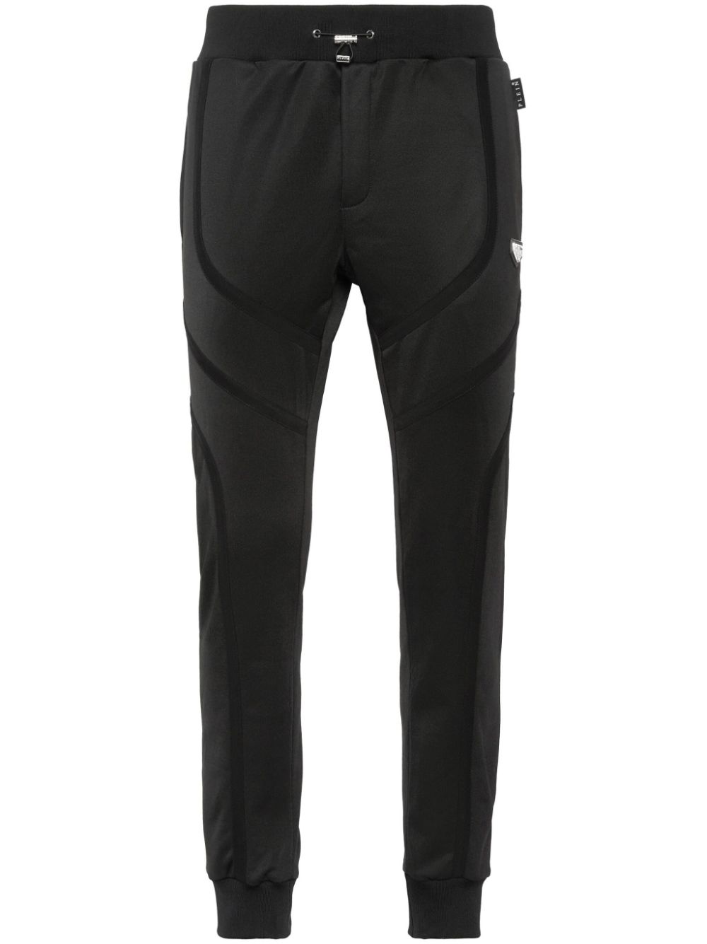 Logo-plaque track pants - Black