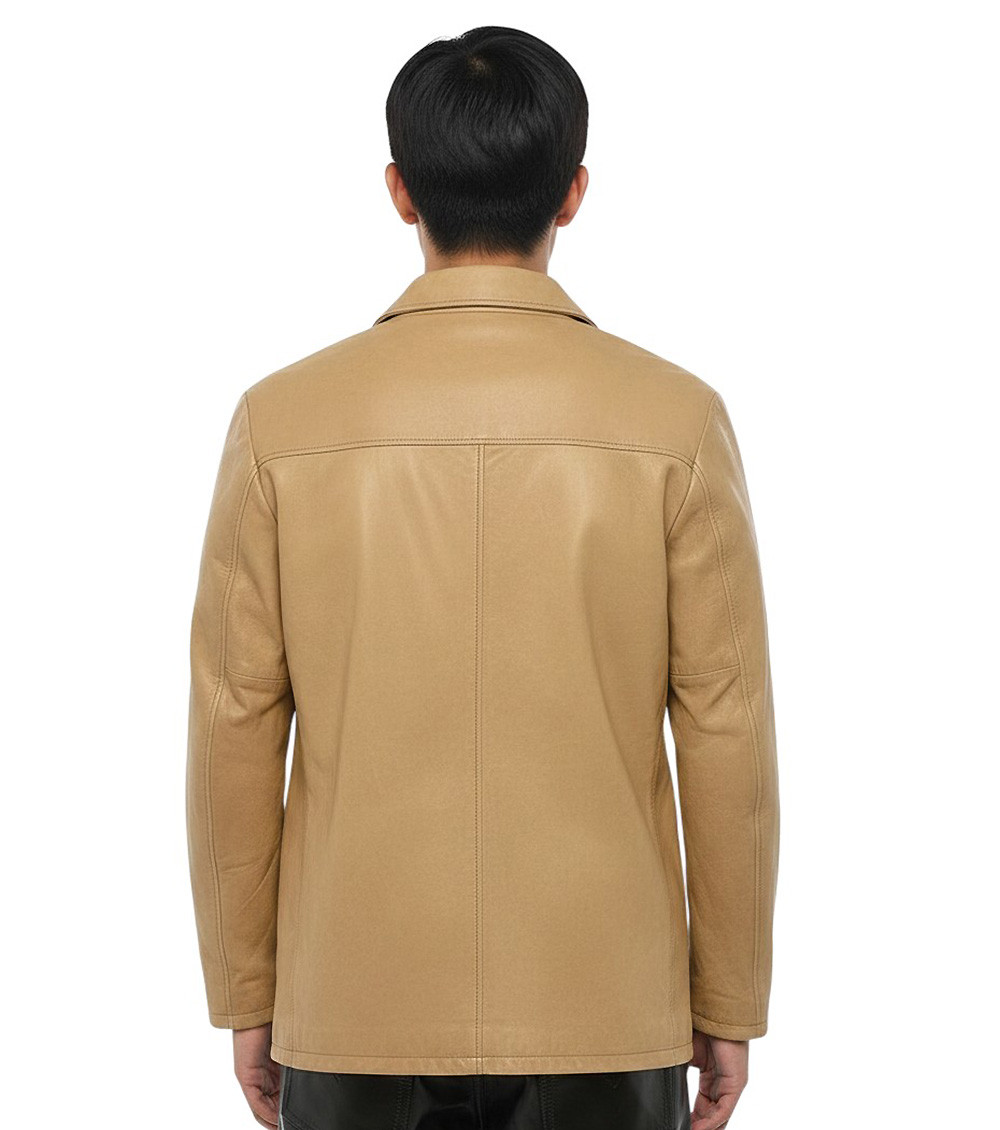 Mustard Yellow Leather Jacket