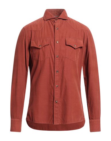 Man Shirt Brick red