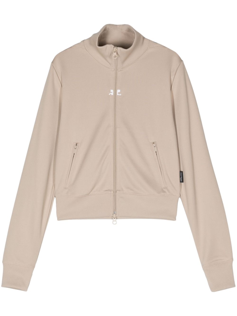 -Track Jacket In Jersey Interlock-Donna