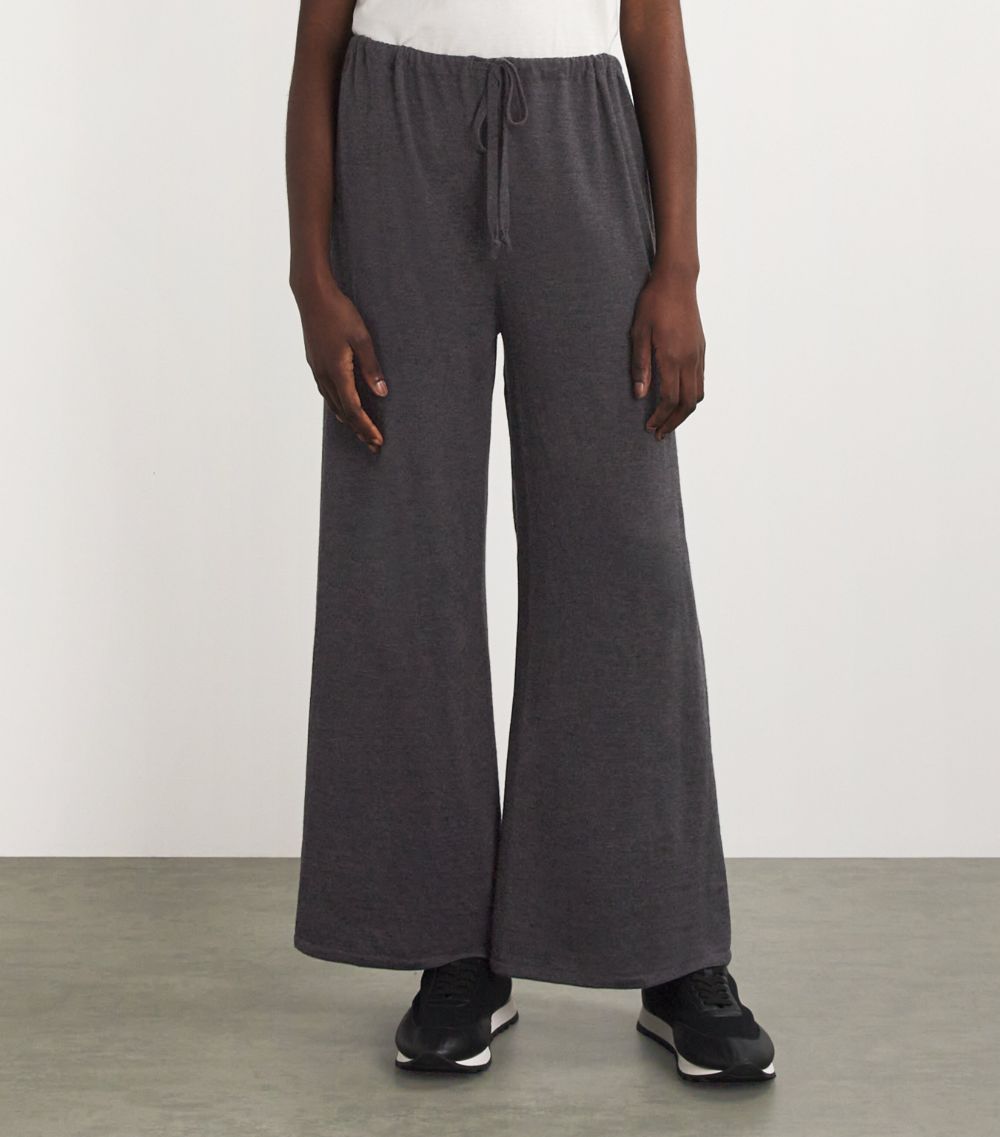 Helphine Cashmere Wide-Leg Sweatpants