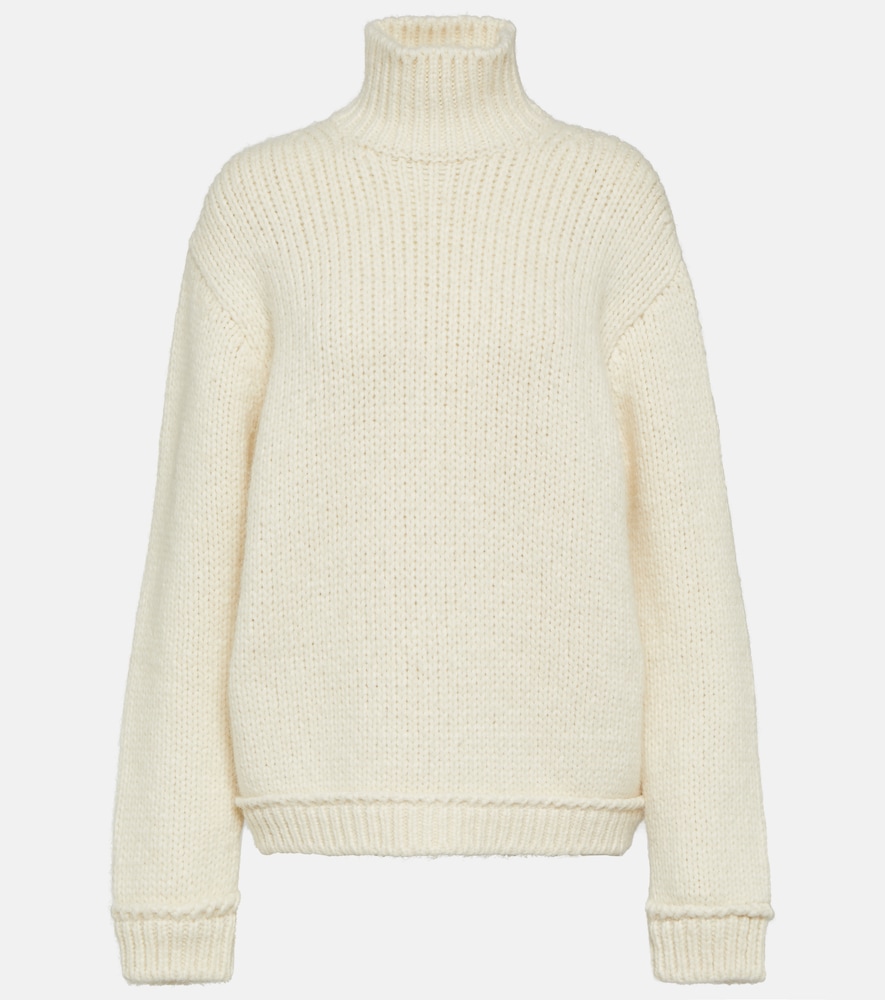 Alpaca and wool-blend sweater