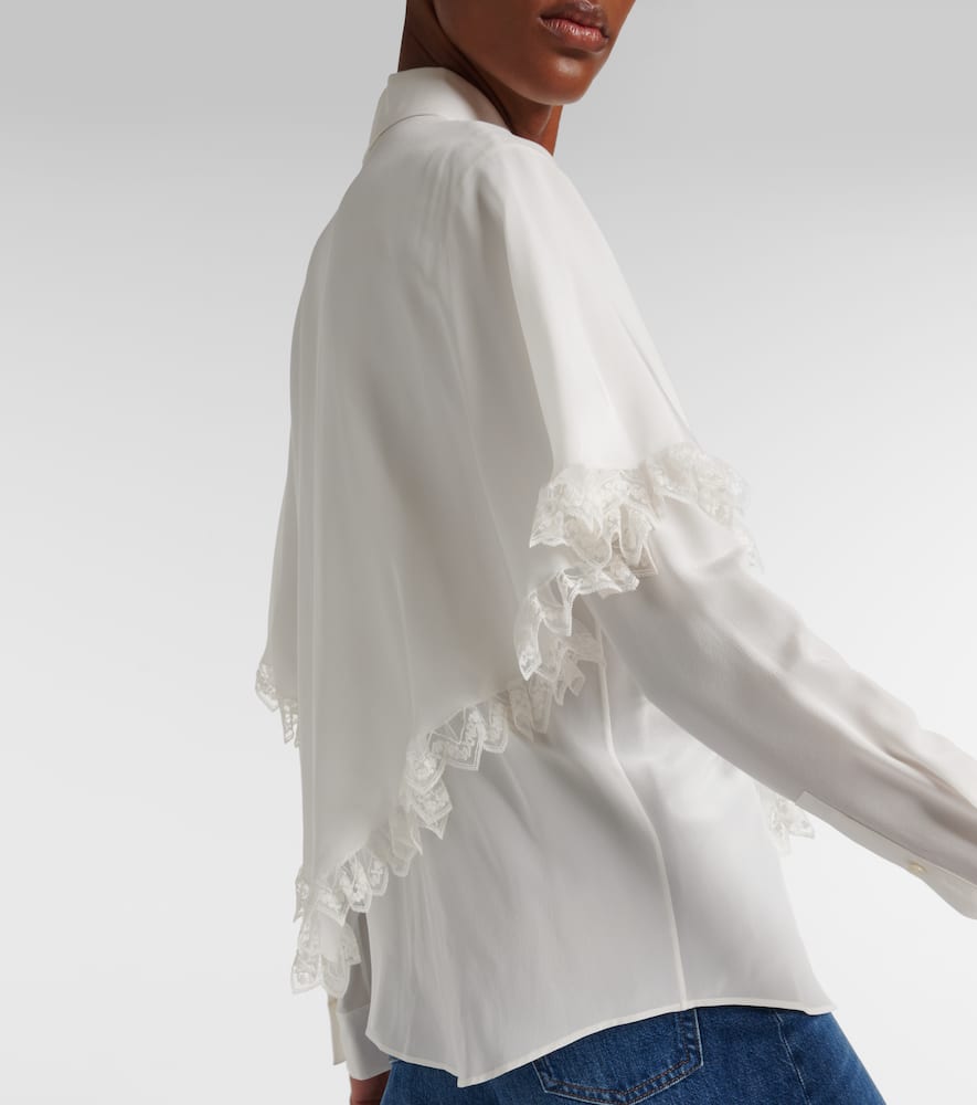 Chloé Knotted Heritage silk crêpe de chine blouse