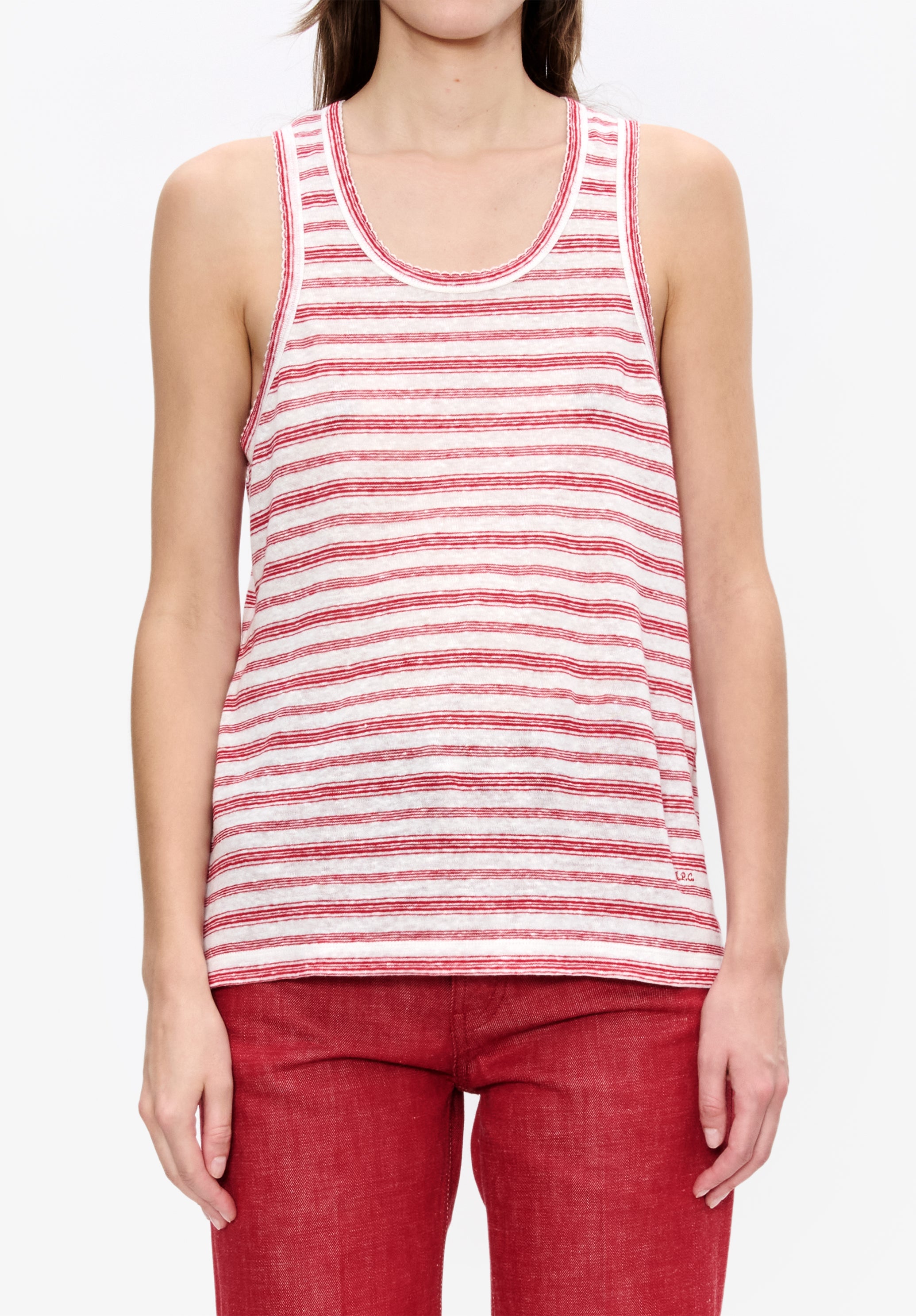 A. P.C. Women's Rina top Size: Extra Small in Red