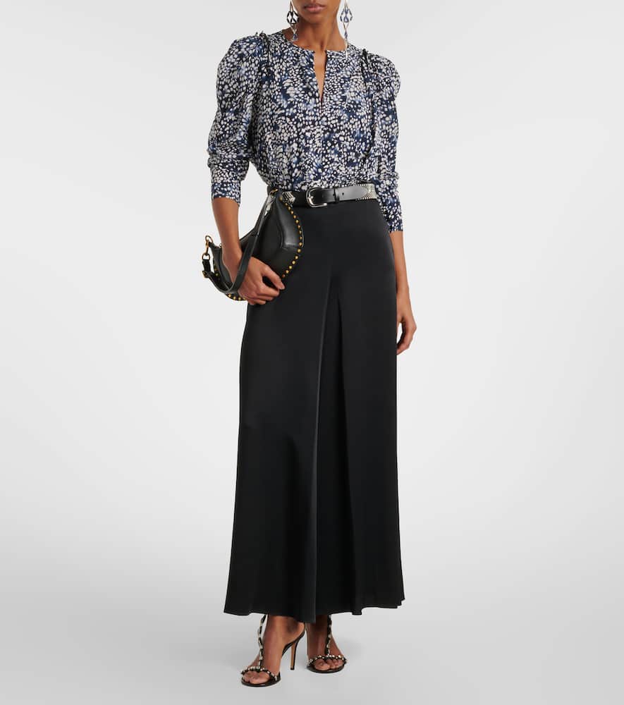 Kayana satin maxi skirt